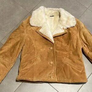Gallery 100% Leather Fur Jacket